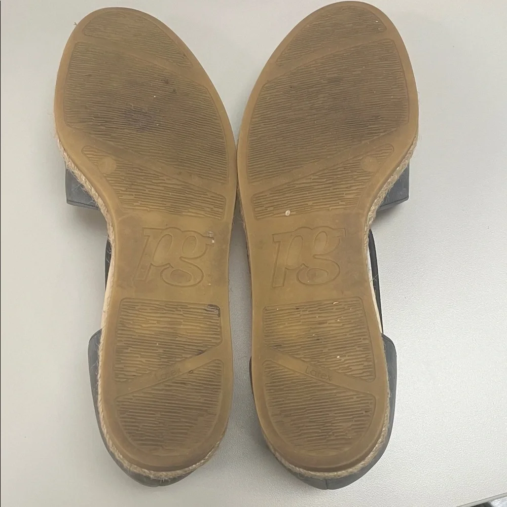 Paul Green Dark Gray Espadrille Flats size 41/2 Euro sizing